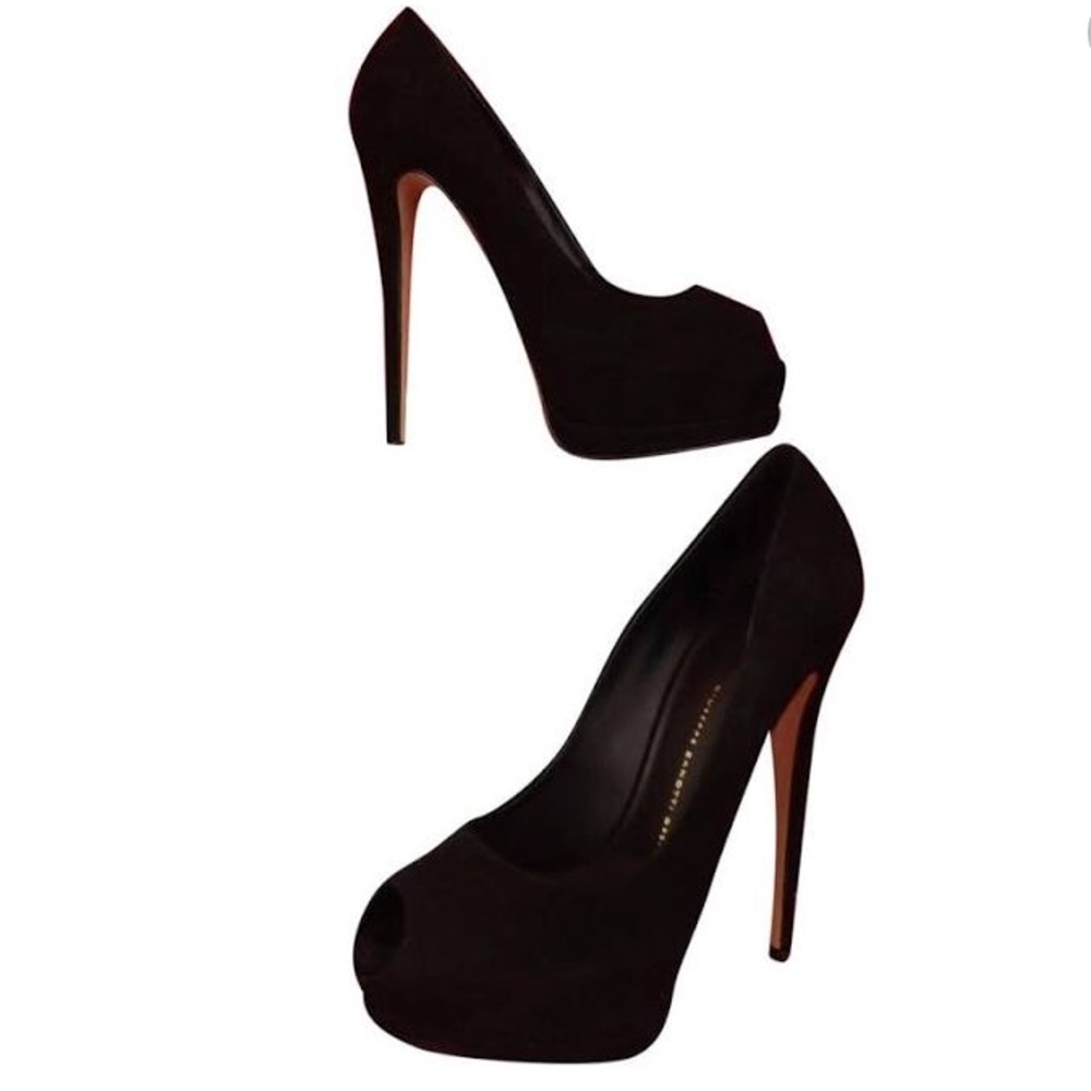 Black giuseppe zanotti platform heel